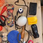 Junk Drawer Lot 1   Vtg Keys   Pens   Toys   Random