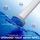 Disposable Toilet Brush And Holder Set With 18 Bowl Wand Cleaners Refill Pads   