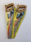 2 Stanley Contractor Grade Short Cut Tool Box Hand Saws15  9 Points Wood Cutting
