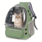 Portable Pet Backpack Carrier Dog Cat Shoulder Bag Transparent Outside Travel 