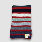 Robert Mackie Wool Scarf Vintage Classic Stripe Knitted Winter Scarves 9x60