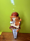 Shipyard Brewing Red Head Girl Beer Tap Handle 12  Maine Craft Brewery Lady Red