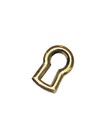 Keyhole Insert Stamped Brass  3 4  Tall