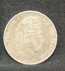 1844 W France 5 Francs  900  7234 Silver Coin Km 749 13 Xf Louis Philippe I