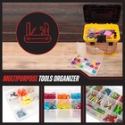 Stalwart Portable Tool Box  4-drawer Organizer For Parts  Crafts  Yellow