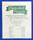 1942 Playbill  my Sister Eileen  Winneshiek Players Theater Freeport  Illinois