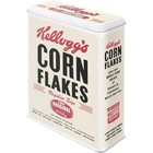 Vintage Tin Storage Box Food Safe Metal Cereal Container Kitchen Organization Us