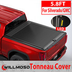 5 8ft Retractable Truck Tonneau Bed Cover For Silverado 2014-2025 gmc Sierra1500