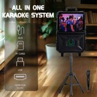 Karaoke Machine Dual 8   Woofer Portable Bluetooth Speaker W 15   Display Screen