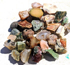 1 Lb 12 Oz Tumble Medium Size Gem Stone Crystals Agate Jasper  Rough Mix Lot