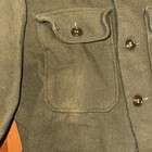 1950s Vintage Korean War Era Og-108 Cold Weather Wool Us Army Field Shirt Small