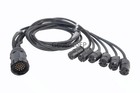 Socapex 19 Pin Male To Edison Female Breakout Cable 6ft Fs Usa