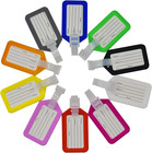 30 Pcs Luggage Tags Multicolor Suitcase Id Labels Bag Name Tag 10 Colors Trav   