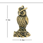 Mini Owl Brass Ornaments Statue Figurine Animal Home Office Decor Gift