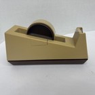 Vintage 3m Heavy Duty C-25 Scotch Tape Dispenser Weighted Model - Tan brown
