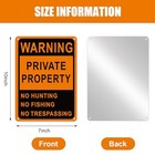 Lineshading 20 Pcs No Hunting Trespassing Posted Signs orange 7 X 10  7 X 10