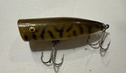 Vintage Heddon Ghugger Spook 3  Plug Fishing Lure Rare   Dark green    Stripes