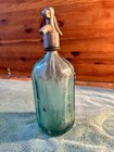 Rare Romania Seltzer Bottle Apa Gazoasa Stas 3377-52 Facet Hexagonal Syphon Vtg