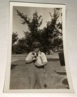 Rare Vintage American Boy With Cute Puppy Dog  Kansas Snapshot Photo  Animal  Us