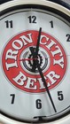 Vintage Iron City Beer Neon Lighted Clock Sign Large Pittsburgh Pa Large 23 