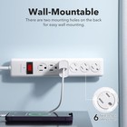 Bn-link 6-outlet Power Strip Surge Protector 1-pack  4-foot Extension Cord  600