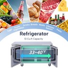 Icecasa 60  Commercial Worktop Refrigerator Stainless Steel Undercounter Fridge