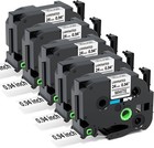 5pk 24mm Tz 251 Tze251 Black On White Label Tape For Brother P-touch Pt2730