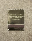 Vintage The Enclave Private Resort Palm Springs Unstruck Matchbook 80s Rare 