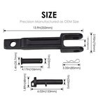 A20-6014 Single Tow Hook For Peterbilt   Kenworth W  Pull Pin Frame Pin A65-6008