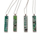 Circuit Board Necklace  green  Green 
