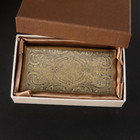 Vintage Metal Lucky Flower Cigarette Case Portable Holder Box For King Size 20s
