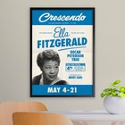 Ella Fitzgerald - Oscar Peterson Jazz Poster - At The Crescendo - Hollywood - 19