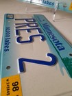 Vtg 1998 Minnesota 10 000 Lakes Vanity Pres 2 License Plates Personalized Tag