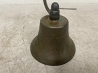 Antique Bronze Maritime Ship Fog Bell Mounted On Horseshoe Bracket