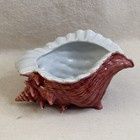 Vintage Ceramic Conch Shell Planter Home Decor Beach Theme Atlantic Mold
