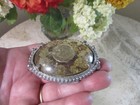 Vintage Real Dime Coin In Lucite Belt Buckle
