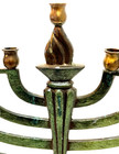Vtg Jewish Hebrew Hanukkah Hanuka Menorah Judaica Judaism Israel Jerusalem Brass