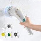 5in1 Electric Spin Scrubber Cordless Power Cleaning Brush Rechargeable Cleaner  