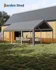 12ftx20 Ft Carport Canopy Car Shelter Garage Heavy Duty Outdoor Party Shed Tent