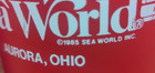 Sea World Amusement Park Collectible Plastic Mug Ohio 28 Oz Vtg  1985 - Set Of 2