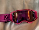 Scott Usa Prospect Mx Goggle Pink black With Rose Works Lens And Free Clear Lens