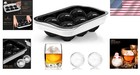 2 2 Inch Round Ice Sphere Maker - Bpa-free Silicone Tray For Whiskey   Cocktails