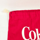 Vintage Coca-cola Red Drawstring Cinch 17 X 13 Coke Adds Life To Loafin  Around