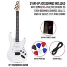 Lyxpro Cs Beginner 39    Electric Guitar   Electric Guitar Accessories  White