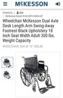   sale Price   Mckesson 18    Wheelchair  Black New -free Shipping