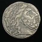 Greek Silver Coin - Zeus Aries Guardian Charm Coin - Alien-shaped Coin - Coin Co