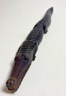 Crocodile Hand Carved Wooden Sculpture Figurine     10  Long A