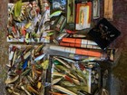 Huge Fishing Lures Lot Fishing Collectible Lot Vintage   Mixed Fishing Items Lot