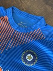 India 2016 Cricket Shirt Jersey Mens Large Nike Authentic Blue Dri-fit Patch