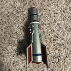 Metal Rocket Space Ship Mechanical Usa Bank W astronaut - Vintage